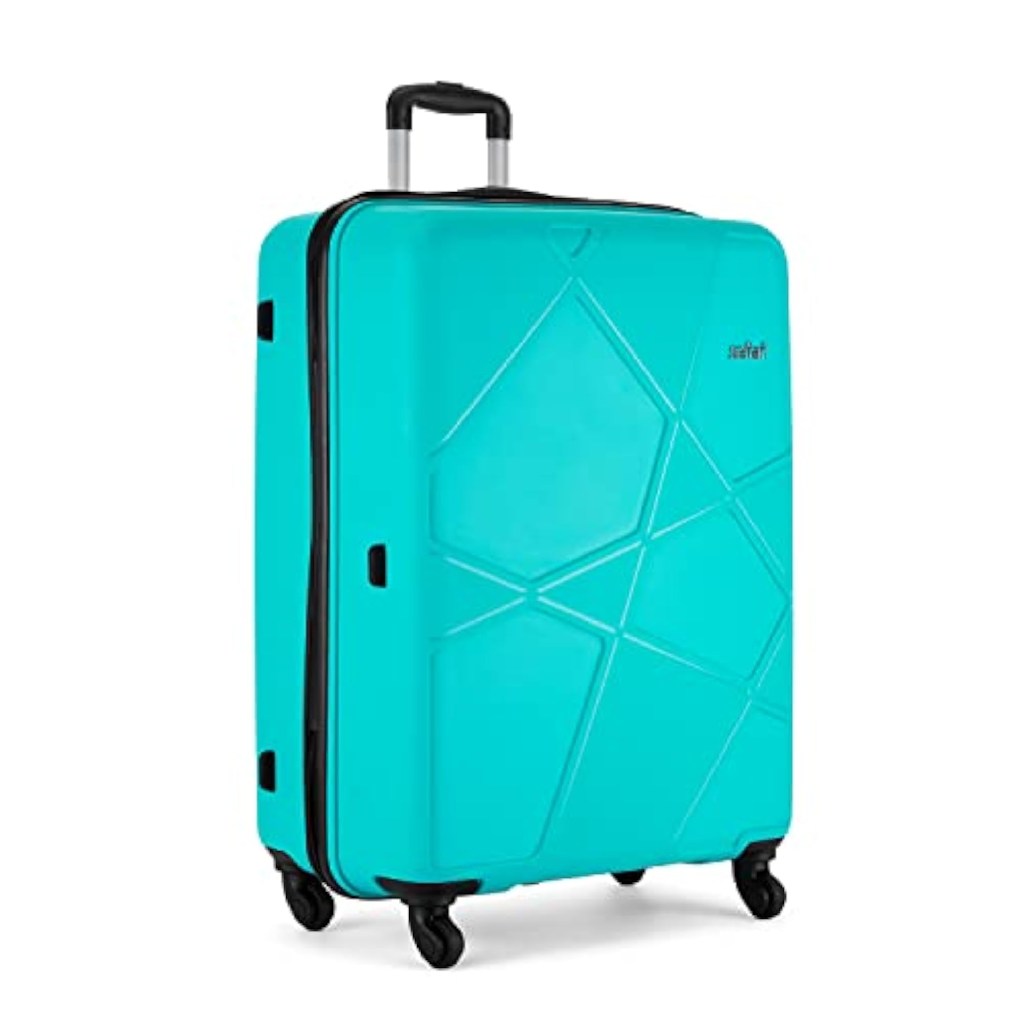Large Pentagon 75 Cms Check-in Polypropylene Hard Sided Luggage, Cyan