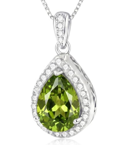 RMREWY Birthday Jewelry Gift Necklaces for Women, 14K White Gold