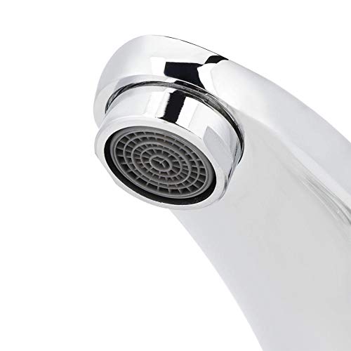 Image of BATH GURU Brass Touchless Sensor Bathroom Sink Faucet Tap, Silver, Chrome finish