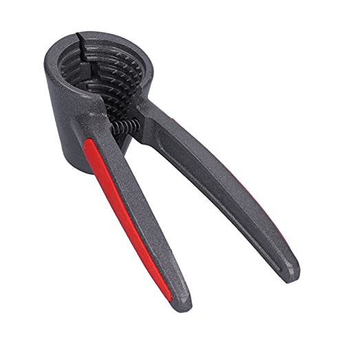 Alvinlite Schiaccianoci Apribottiglie in Noce con Impugnatura Antiscivolo Strumento Pinza in Alluminio per Noce(Nero+Rosso) Schiaccianoci