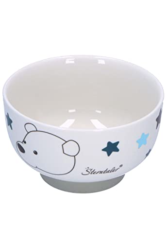 Sterntaler Baby Unisex Children's Crockery Set Porcelain 3-Piece Polar Bear Elia Breakfast Set Baby Tableware White - Image 4
