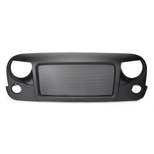 Parrilla Para Jeep Para Wrangler JK 2007 2008-2013 2014 2015 2016 2017 2018 Parrilla Delantera De Coche Parrilla De Parachoques Con Kit De Inserción Rejillas