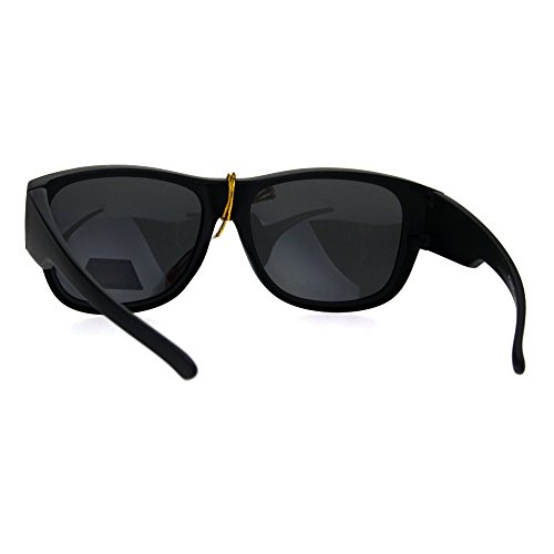 SA106 Polarized Mens Fitover 55mm Light Weight Rectangular Sunglasses4