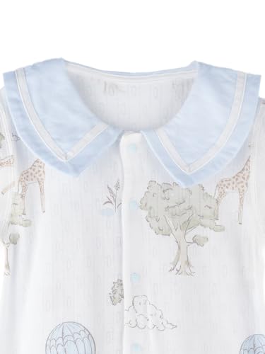 Image of Kidbea Bamboo Viscose Baby Romper, Half Sleeves Printed Bodysuit for Kids