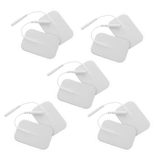 HAWILLOSCH 10 Piezas Lámina De No Tejida Almohadillas De La Unidad De Placa De Electrodo De Fisioterapia Almohadillas De Fisioterapia Tela No Tejida