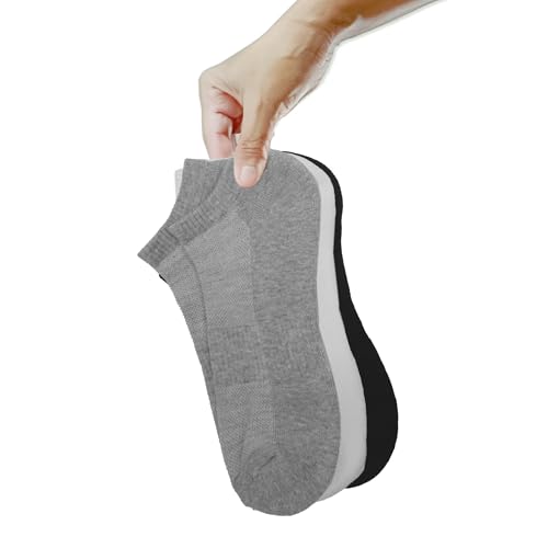 Image of Women's Athletic Socks, Pack of 6, Made with Combed Cotton - Size 9-11