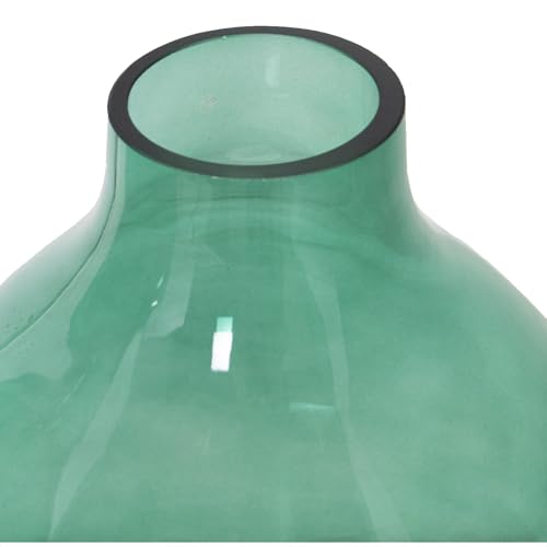 Vase en cristal teinté vert émeraude pour centre de table de salon chic - 3