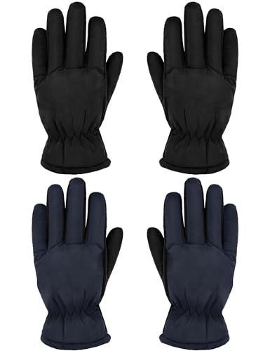 Image of SATINIOR 2 Pairs Kids Winter Snow Gloves Ski Mitten