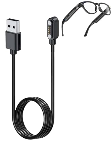 Cargador para gafas EpochTec 02MJ NOUKAJU con cable magnético USB negro