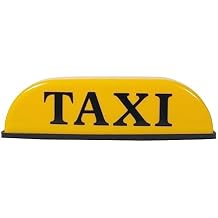 Surakey Taxi Sign Cab Lights Magnetic Car Roof Taxi Top Sign Indicator Lights Lamp Topper Car Light 12V Automotive Car Top Light waterproof Yellow