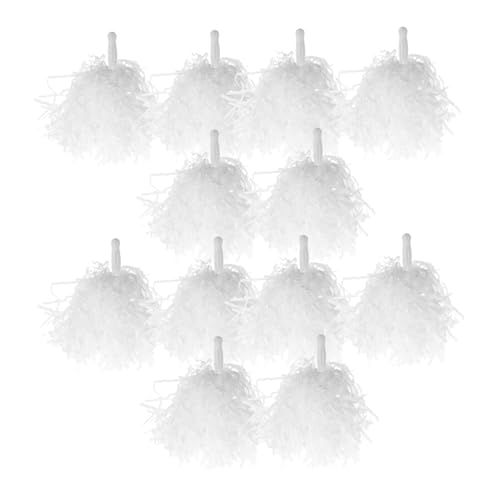 BESPORTBLE 12Pcs Cheerleading Handheld Pom Poms Durable Cheerleading Props for Dance Team Decorations Easy to Use for Party and Performance Celebrations
