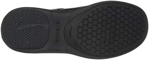 Aravon Women's REVSAVOR Sneaker, Black Leather, 7 D US | Image 3