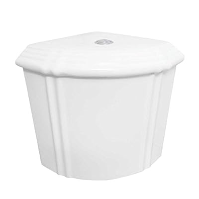 Renovators Supply Manufacturing Corner Toilet Part White Ceramic Sheffield Dual Flush Corner Toilet Tank Only