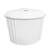 White Sheffield Dual Flush Corner Toilet Tank Grade A Vitreous China