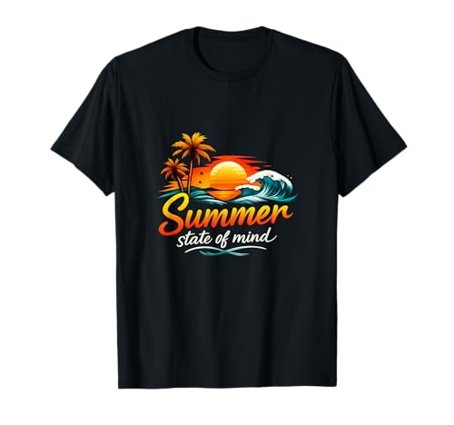 Estado de ánimo de Verano Fiesta de Vacaciones permanentes Camiseta