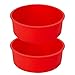 DanLink Silikon Backform Runde, Antihaft Kuchenform Backen Wiederverwendbare Backformen,Flexible Silikon-Kuchenform Backformen Set (2 Stück)