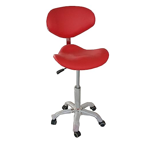 Tabouret de selle réglable avec dossier pour cabinet médical