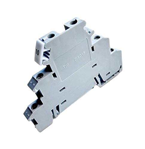 Triple Level Terminal Block, Set of Ten, DIN Rail Mount, 12-24 AWG, DIKD1.5
