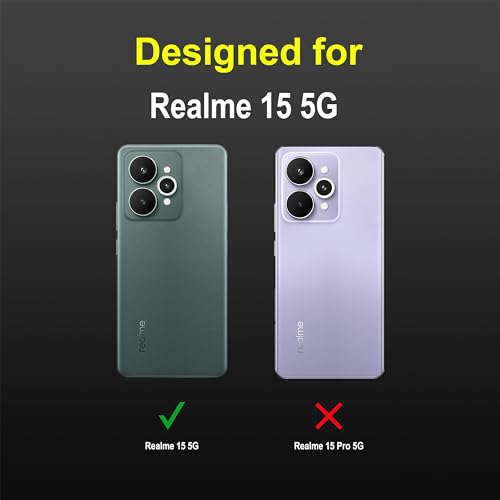 Image of Zapcase Back Case Cover for Realme 15 5G | Compatible for Realme 15 5G Back Cover | Liquid Silicon Magic Case with Camera Protection| Black