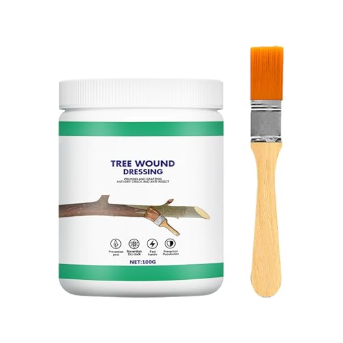 Zriechs Tree Wound Pruning Sealer, Tree Wound Dressing with Brush, Tree Wound Sealer Healing...