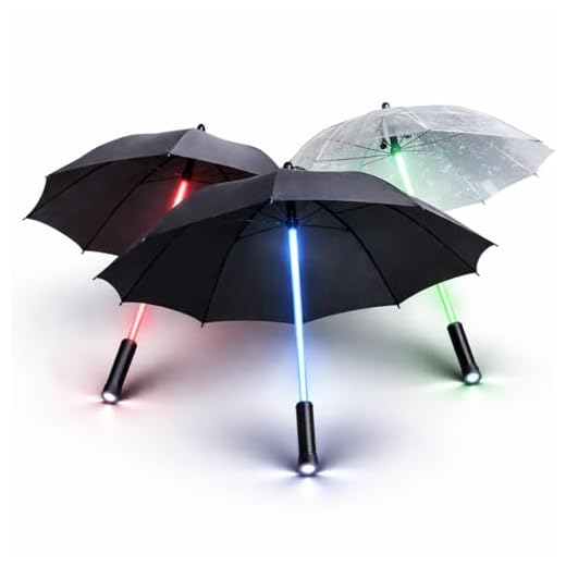 LED Light Up Umbrellas - 3 Pack Set
