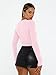 AUTOMET Womens Long Sleeve T-Shirts Trendy Basic Fitted Compression Going Out Crop Tops Fall Fashion Y2K Clothes 2025 Outfits Pink XS