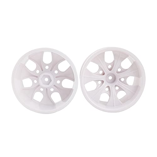 4X Od 130Mm Rc Tires 1/10 Monster Truck Tires &12Mm Hex Wheel Rim Hub For Hsp Stampede Redcat Arrma Exceed Rc Etc, White #TOP6