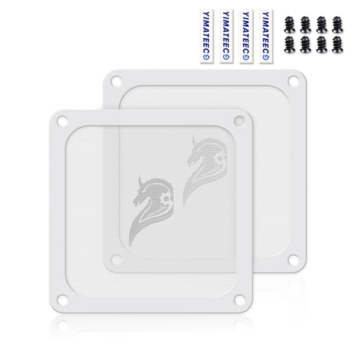 YIMATEECO 140mm Dust Filter PC for Computer Cooler 2 Pack Magnetic PC Case Fan Filter Dust Mesh Grills Dustproof PVC 50 Mesh (PVC Gentleman