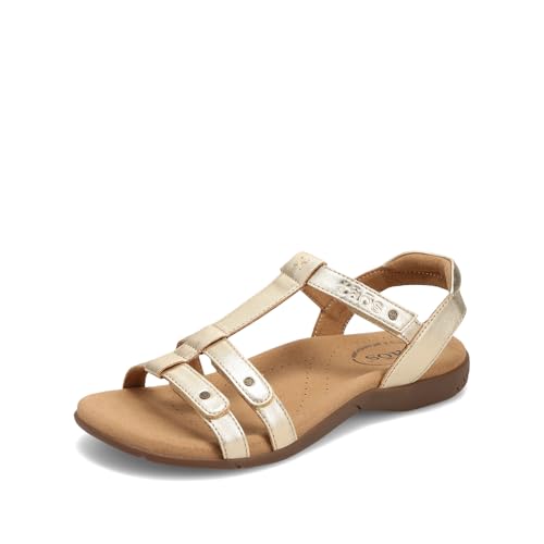 Taos Footwear Women's Trophy 2 Gold Sandal 10 (M) US