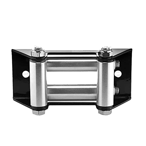 Alvinlite 10in Winch Roller Fairlead Heavy Duty 8000-17500lbs Capacity Metal Roller Fairlead Guide Accessory Mount Equipment