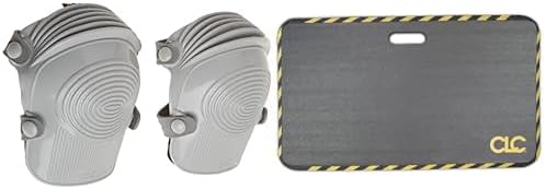 Custom Leathercraft CLC 361 Ultraflex Non-Skid Kneepads & 303 Large Shock Absorption Kneeling Pad, 16 x 28-Inches Bundle