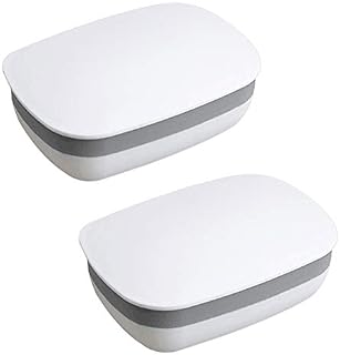 Soap Holder Soap Box Soap Dish Soap Protector Containers with Lid 2 Pack