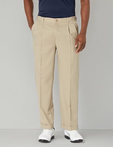 PGA TOUR Men's Double Pleated Expandable Waistband Pant3