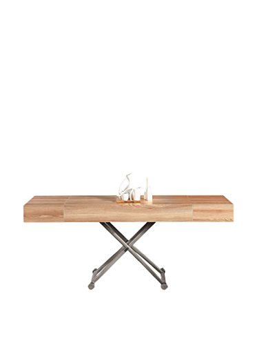 Tuoni Topazio Tavolo, Legno, Rovere Naturale, 120x74x80 cm