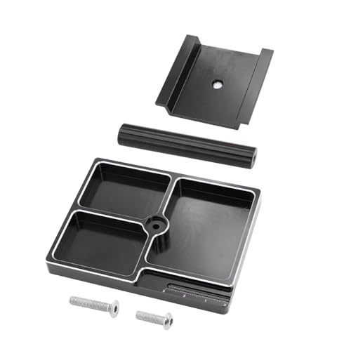 Compatible With TRX4M For SCX24 AX24 For FCX24 1/18 1/24 RC�J�[ 360°�����\ ������ƃX�^���h �C�����[�N�X�e�[�V���� �A�Z���u�� RC�J�[�p�[�c�A�N�Z�T���[(Black)