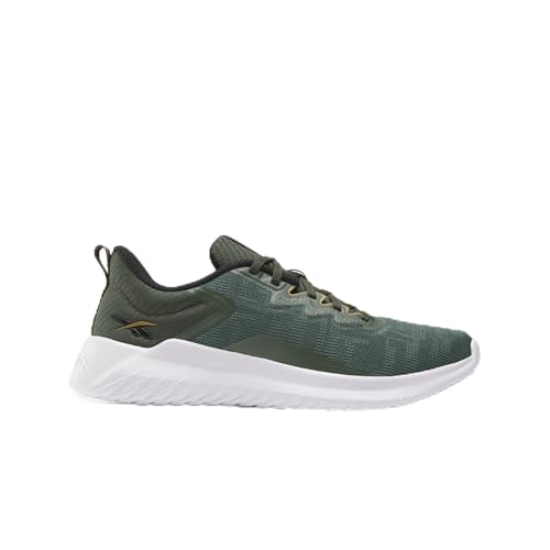 Reebok Zapatillas para Hombre Fluxlite II, Grit Green Black FTWR White, 44 EU
