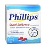 Phillips Stool Softener Liquid Gels , 30 CT (Pack of 6)