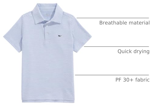 Image of Vineyard Vines Kids Bradley Stripe Sankaty Polo (Toddler /Little Kids /Big Kids)