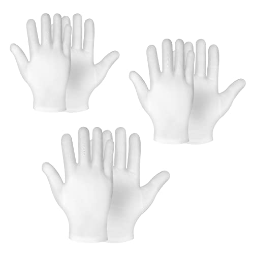 3 Pares Guantes de Algodon Dermatologicos Guantes Hidratantes para Manos  Guantes Trabajo Care de hilo Hechos para su Protección Cuando Tenga la piel  Seca : : Belleza