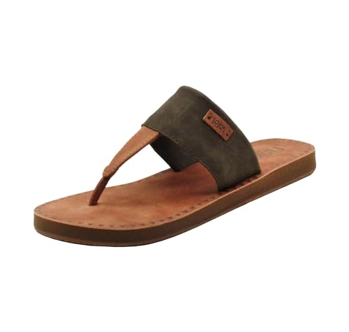 Image of Flojos Grace Women's Hooded Thong Sandal, Tan Artisan