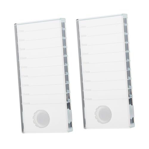 Ipetboom 2pcs 10x5cm Eyelash Glass Pallet for Lash Extensions Easy Application Home Salon Use