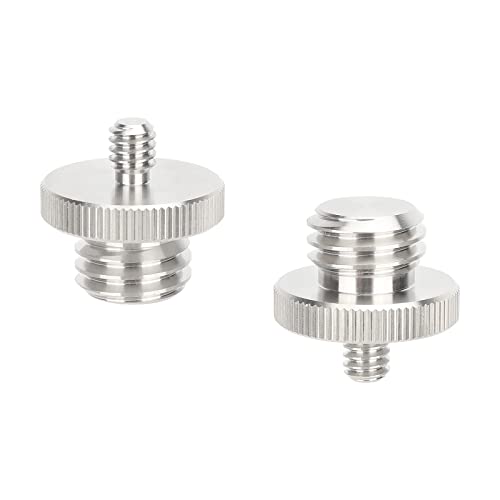 CAMVATE 5/8-11 Male to 1/4-20 Male Survey Adapter for Tripod Laser Level BOSCH(2 Pieces) - 3287