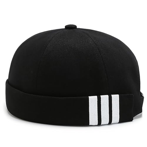 Image of Dome Brimless Hats for Women Men Beanie Docker Cap Sailor Skull Cap