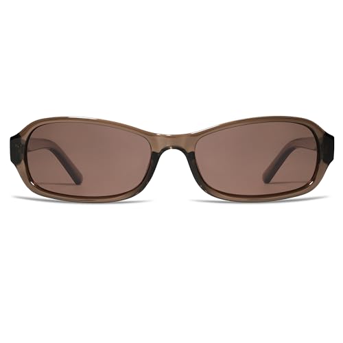 VANLINKER Retro Rectangle Polarized Sunglasses for Women Men Small 90s Style Vintage Trendy Rectangular Sun Glasses VL98063