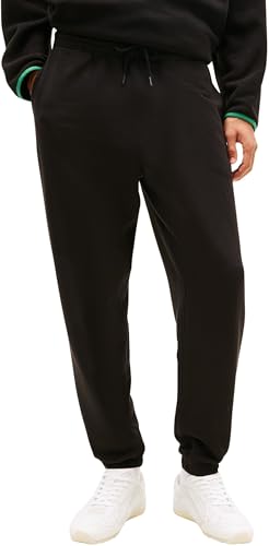Tommy Jeans Herren TJM Reg Linear Sweatpant Dm0dm23014 Trainingshose, Black (Black), M