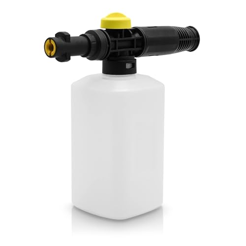 DERASL 750ML Savon Mousse Neige Lancia Cannon Washer Savon Pression Auto Foamer Wash Spruzzatore Regolabile Bottiglia a getto Nozzl (Nuovo Modello)