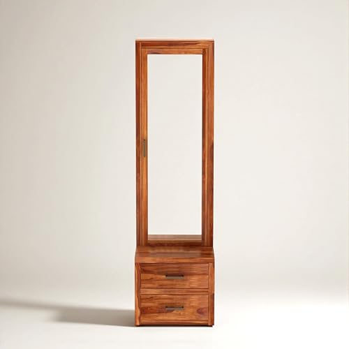 Image of Sheesham Solid Wood Dressing Table for Bedroom with Drawer (Honey Matt Finish)