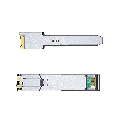Módulo Ethernet SFP de 1.25G para conectar switches TP-Link e Intel mediante cable RJ45 4
