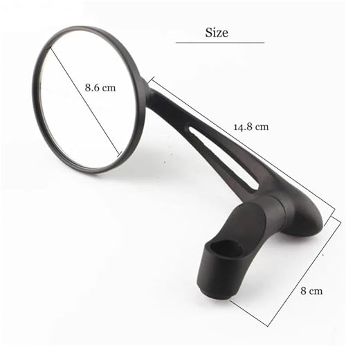 Espejos retrovisores universales 8 10 mm de aluminio ABS para moto Yamaha YBR 125 2