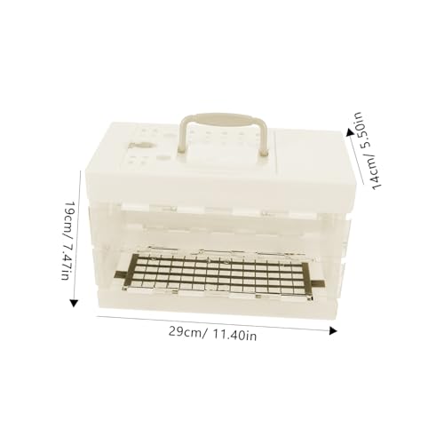 VICASKY Portable Bird Carrier Small Birdcage for Travel Conure Cage Pet Bird Travel Carrier Durable Plastic Cage